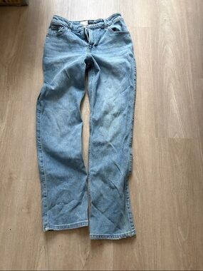 Hollister Light Wash High-Rise Straight Jeans